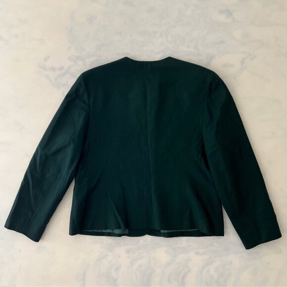 Pendleton Petite Vintage Green Wool Double Breasted Jacket - Picture 2 of 6
